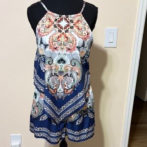 SHEIN Multicolor Paisley Print Women Shorts